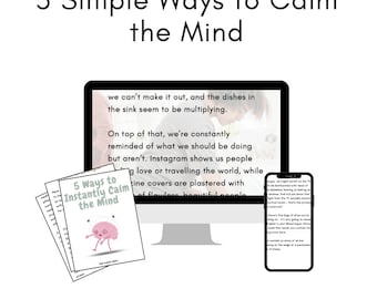 ストレス解消電子書籍、心を落ち着かせるガイド、不安解消法、マインドフルネステクニック、デジタルダウンロード