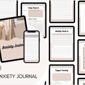 Anxiety Journal, Guided Journal for Anxiety, Journaling Notebook, Coping Strategies