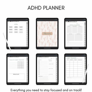 Customisable Daily Planner for ADHD, Personalised Organiser, Custom Tracker, Daily Agenda, Gift for Him, Gift for Her