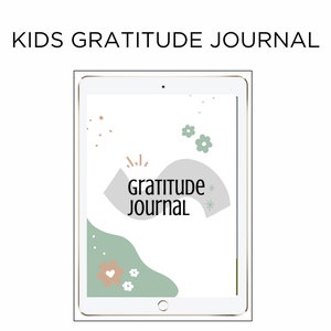 Colourful Kids Gratitude Journal, Children&#39;s Thankful Notebook, Personalised Kids Journal, Grateful Gift