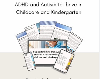 ADHD Autism Educator Ebook: Childcare Kindergarten Support, Teaching Strategies, Special Needs Inclusion Resource