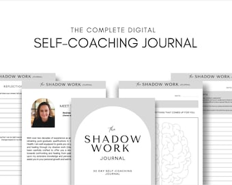Geführtes Schattenarbeits-Tagebuch, Selbstfindungs-Arbeitsbuch, Werkzeug für emotionale Heilung, Inner Work Planer, Therapie-Tagebuch