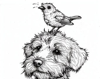 動物の友達のグレースケールぬり絵：印刷可能なデザイン20点（PDFダウンロード）