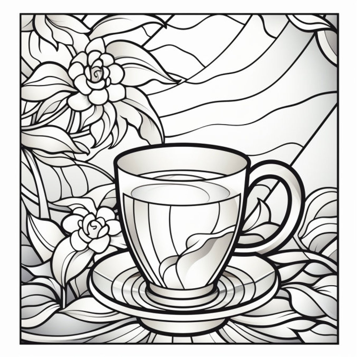 30 Coffee Coloring Book Pages, Coloring Pages for Kids and Adults ...
