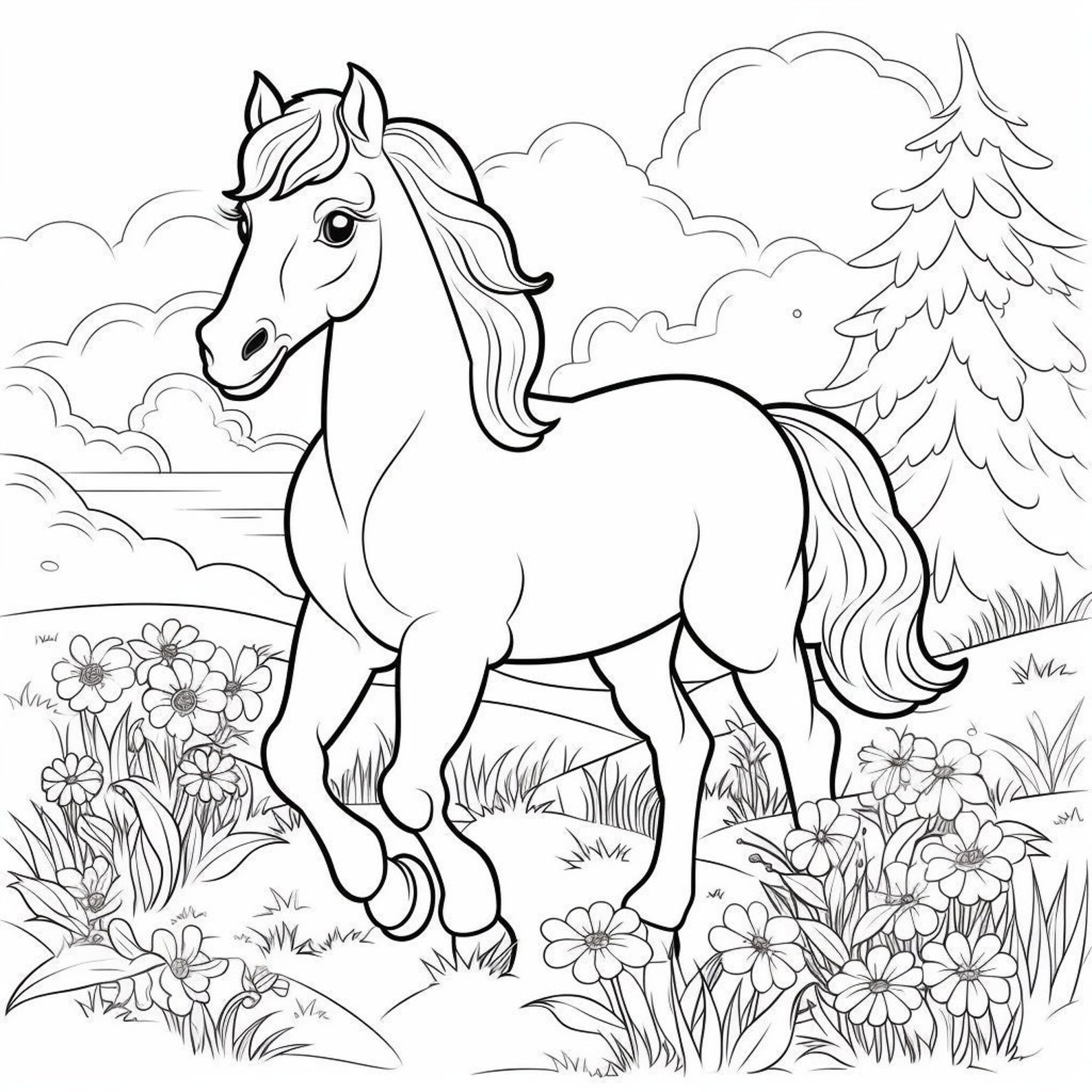 11 Cute Farm Animals Coloring Book Pages, Coloring Pages for Kids and ...