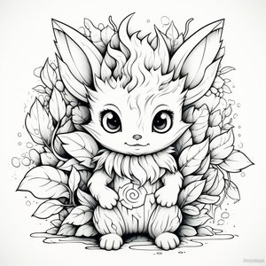 25 Cute Monsters Coloring Book Pages, Coloring pages for kids and adults, Grayscale, PDF Printable, Digital download