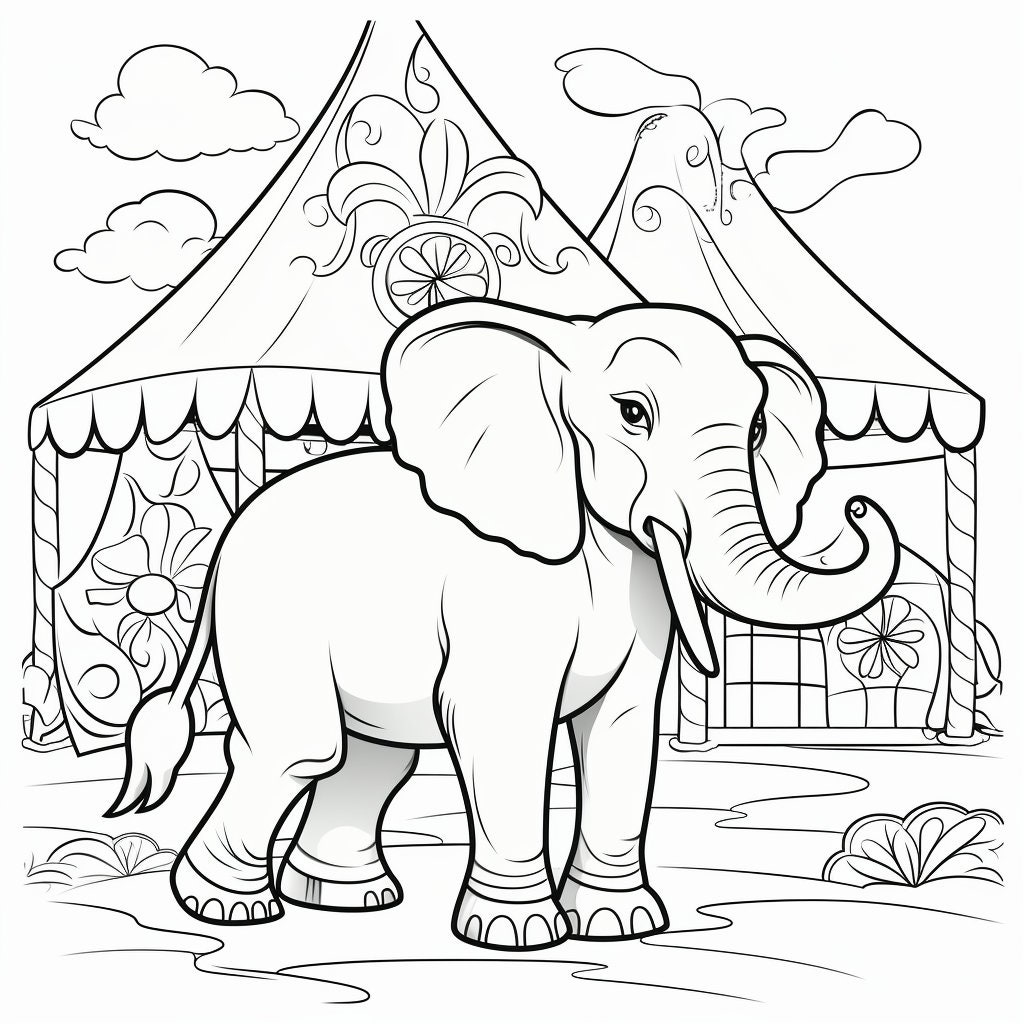 20 Circus Coloring Book Pages, Coloring Pages for Kids and Adults ...