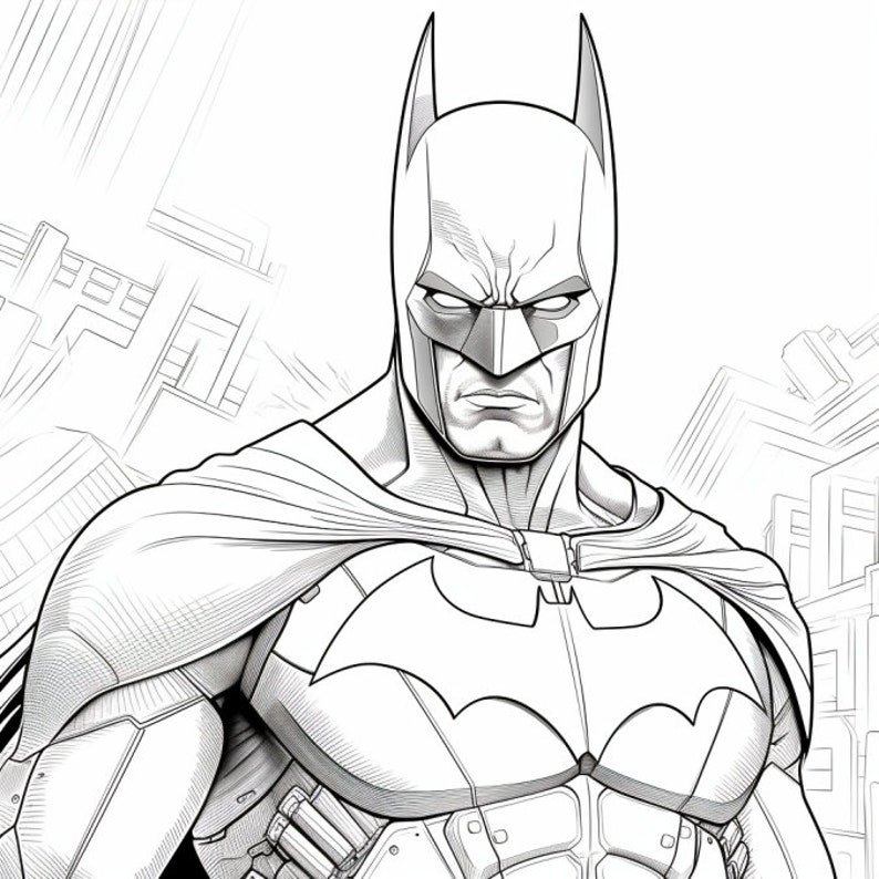 25 Superhero Coloring Book Pages, Coloring Pages for Kids and Adults