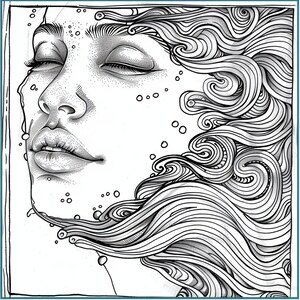 30 Relaxing Coloring Book Pages, Coloring pages for kids and adults, Grayscale, PDF Printable, Digital download
