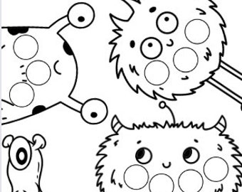 65 Do-A-Dot Activity Sheets: Toddler & Preschool Learning (Printable)