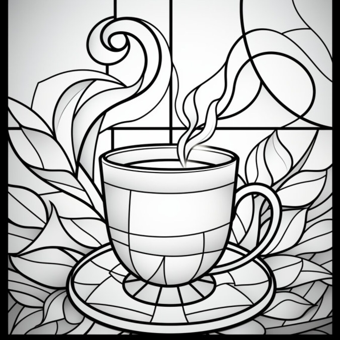 30 Coffee Coloring Book Pages, Coloring Pages for Kids and Adults, Grayscale, PDF Printable ...
