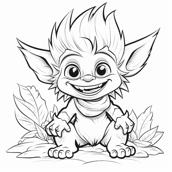 trolls coloring page