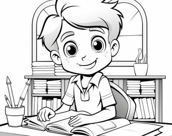 Páginas para colorear de regreso a clases: 30 diseños imprimibles (PDF)