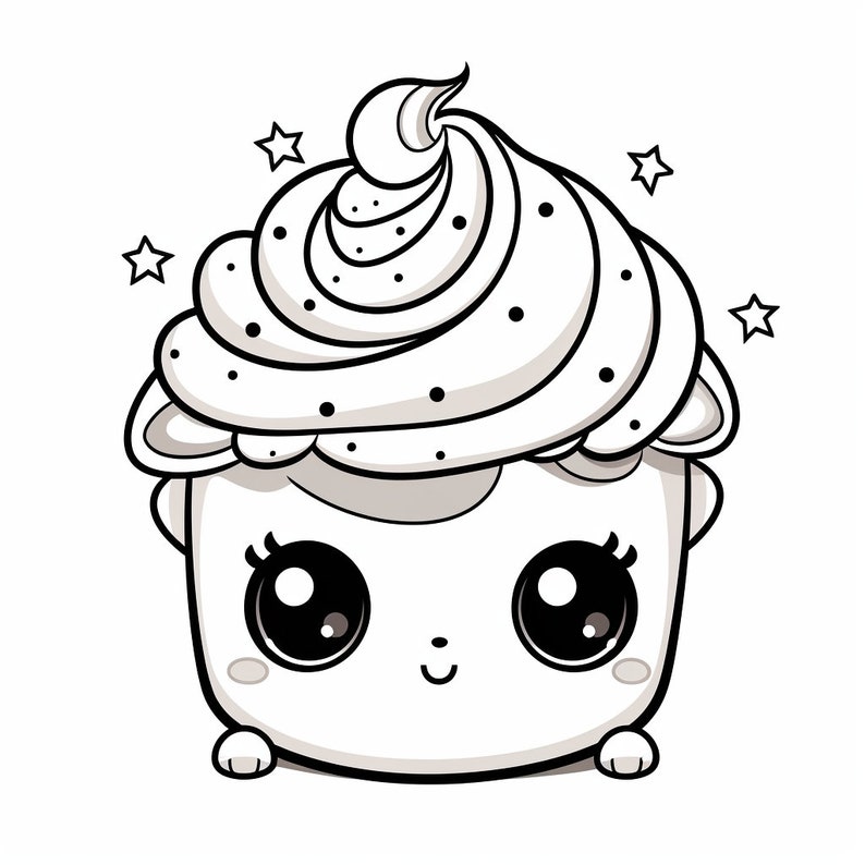 29 Kawaii Coloring Book Pages, Cute Coloring Pages for Kids and Adults ...