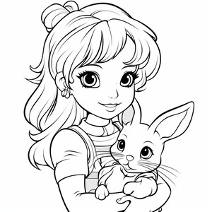 25 Springtime Coloring Book Pages, Coloring pages for kids and adults, Grayscale, PDF Printable, Digital download