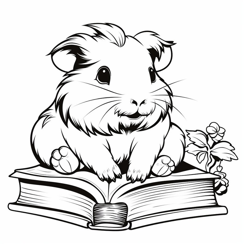 18 Furry Friends Coloring Book Pages, Coloring Pages for Kids and