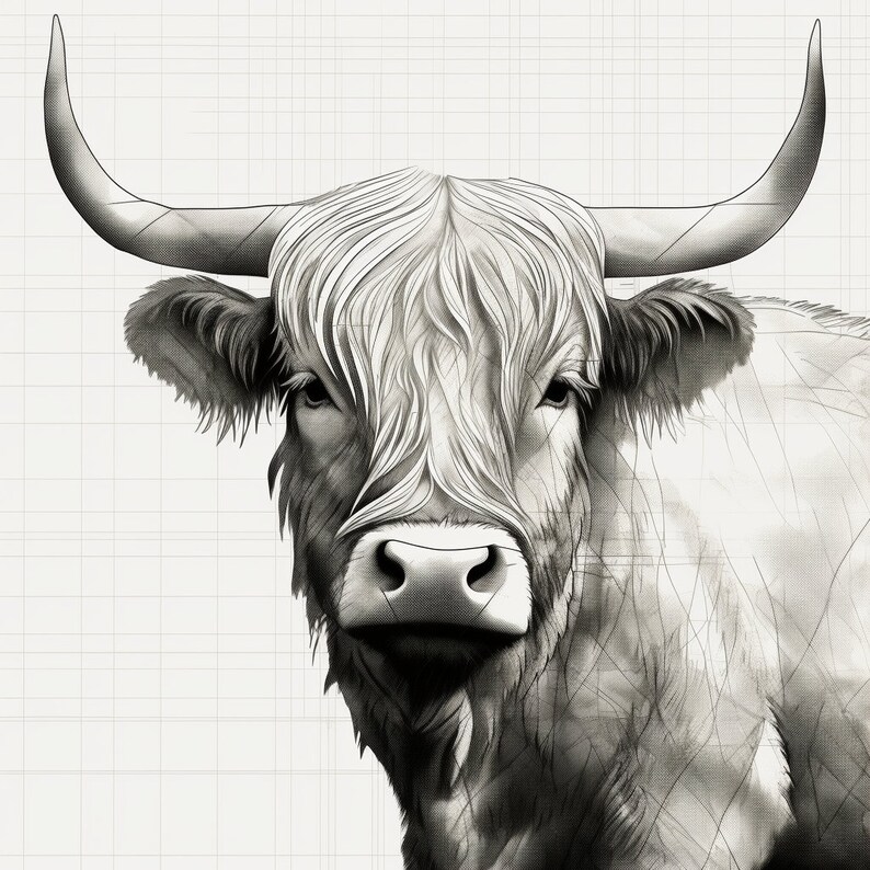 15 Highland Cow Coloring Book Pages, Coloring Pages for Kids and Adults