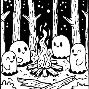 20 Ghosty Adventures Coloring Book Pages, Coloring Pages for Kids and ...
