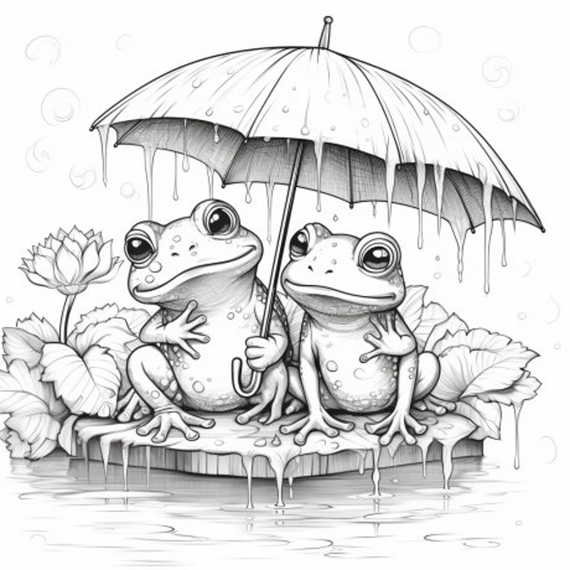20 Friendly Frog Coloring Book Pages, Coloring Pages for Kids and