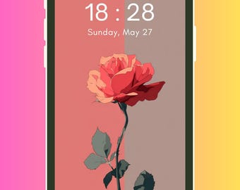 Fondos de pantalla florales minimalistas para iPhone y Android: 12 fondos de pantalla florales estéticos
