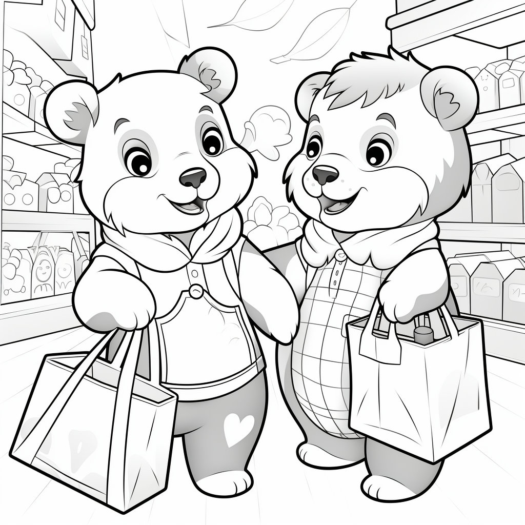 18 Brilliant Bears Coloring Book Pages, Coloring Pages for Kids and