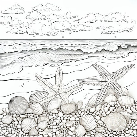 35 Ocean Coloring Book Pages, Coloring Pages for Kids and Adults, PDF ...