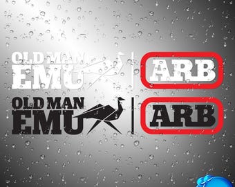 2X Old Man EMU ARB Decals Stickers | Die-cut