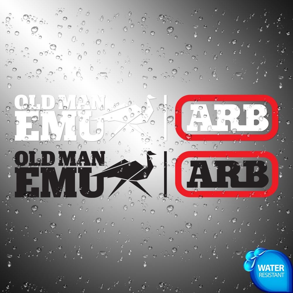 2X Old Man EMU ARB Decals Stickers | Die-cut 8 Inches - Etsy