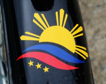 2X Philippine Logo Flag Sticker