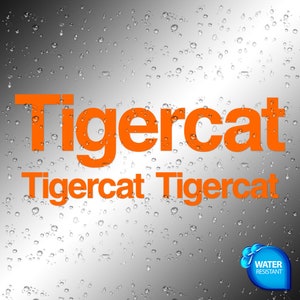 Tigercat Decals Stickers Die-cut