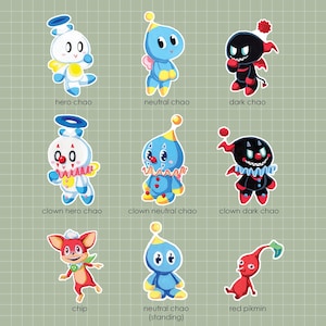 Chao and Misc. Stickers
