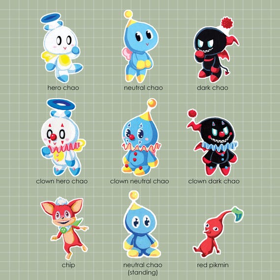 その他 chao Chao and Misc. Stickers - Etsy