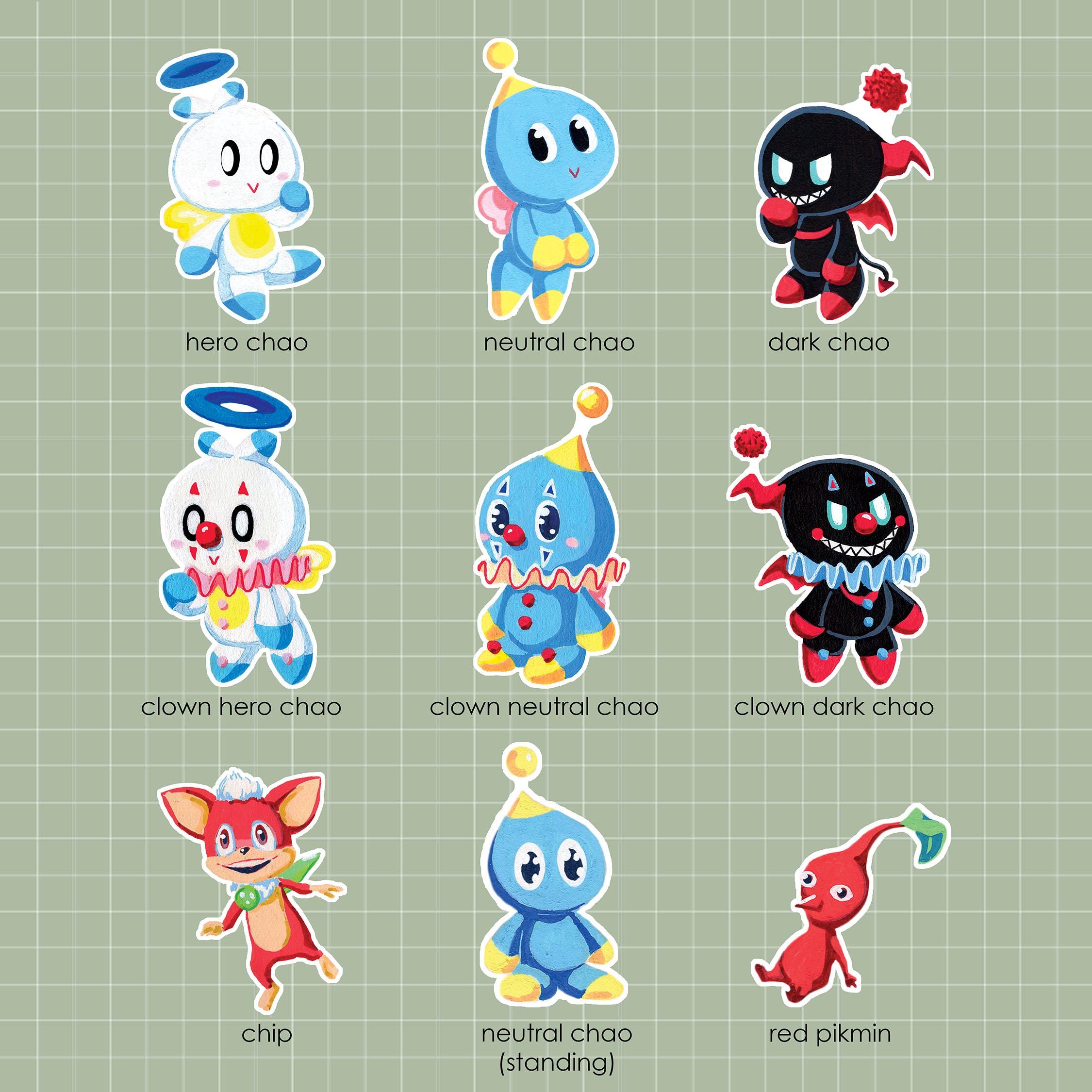 Chao and Misc. Stickers - Etsy