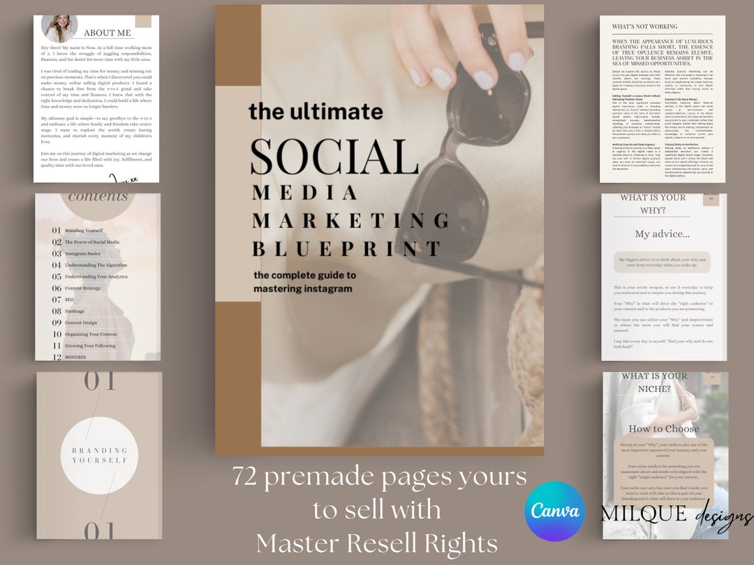 Master Resell Rights: Social Media Marketing Blueprint Ebook Canva ...