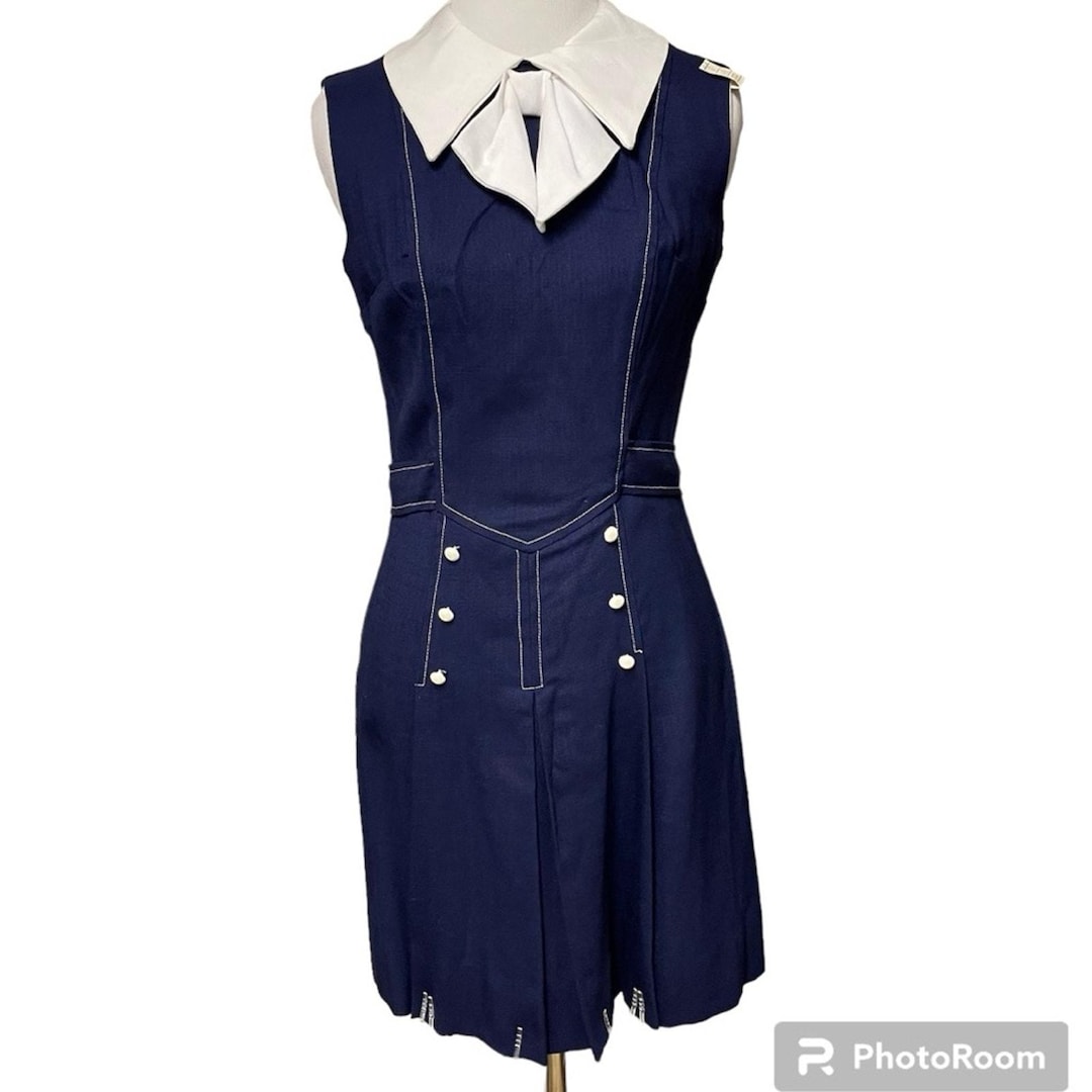 Vintage Blair Dress Navy main image 1