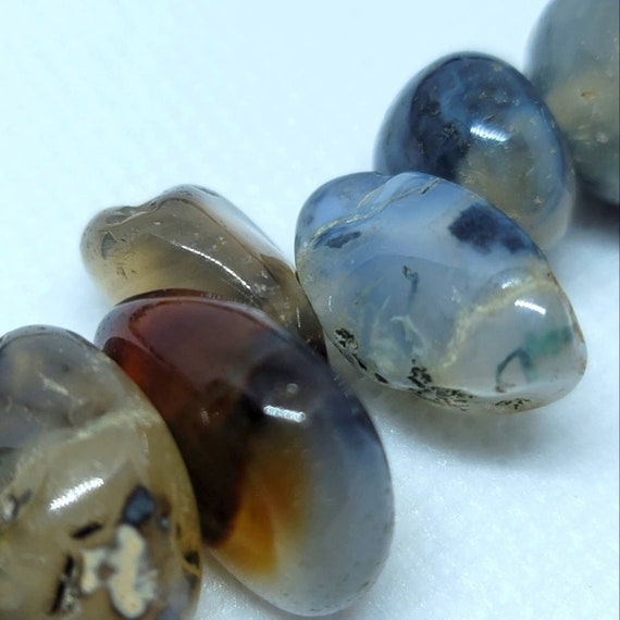 Beautiful Vintage Polished Natural Agate Stone Ne… - image 7