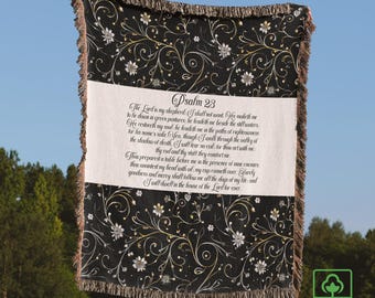 Christianity Gifts For Women, Cozy Bible Verse Scriptural Gifted Woven Blanket, Religious Scripture Art Throw,Christian Home Decore Tapestry