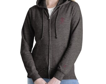 Beautiful as YOU - Embroidered Premium Zip Hoodie