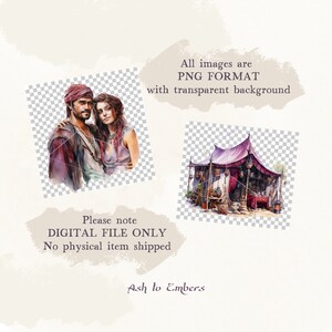 Romani Nomad Watercolor Clipart Nomadic Lifestyle, Roma People ...