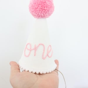 Baby Embroidery Birthday Hat Girl’s Birthday Party Hat ONE Birthday Hat Baby Boy Birthday Hat Hand Embroidery Party Hat Baby First Birthday.
