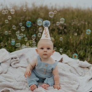 Baby Boy’s First Birthday Party Hat Girl’s Half birthday Hat Baby 1/2 birthday Hat half birthday Hat One birthday hat Neutral birthday Hat
