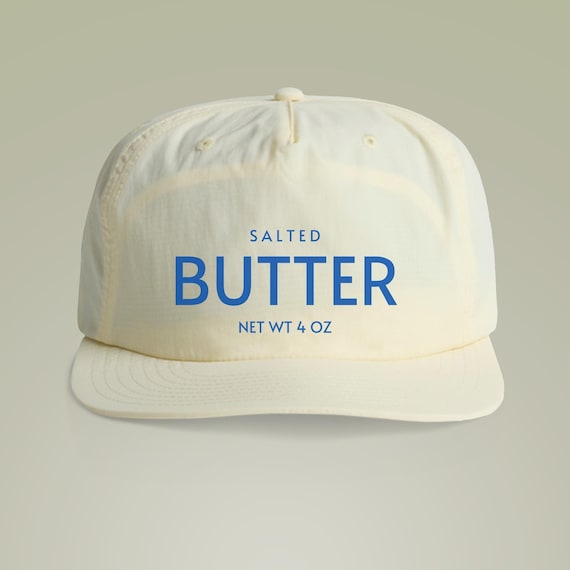 Funny Butter Surf Cap, Surfer Hat, Butter Lover Gift, Summer Accessories, Outdoor Hat, Surfing Apparel