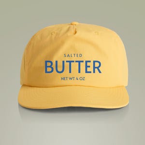 Funny Butter Surf Cap, Surfer Hat, Butter Lover Gift, Summer Accessories, Outdoor Hat, Surfing Apparel image 2