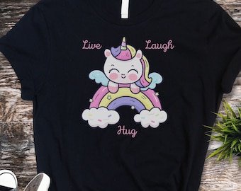 Gift For Unicorn Lover, Cute Shirt For Women, gift for her, Trendy Women Shirt, Funny Unicorn, Rainbow Unicorn Shirt, Magical Unicorn TShirt