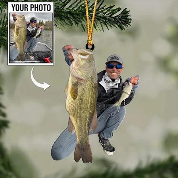 Fishing Ornament Etsy