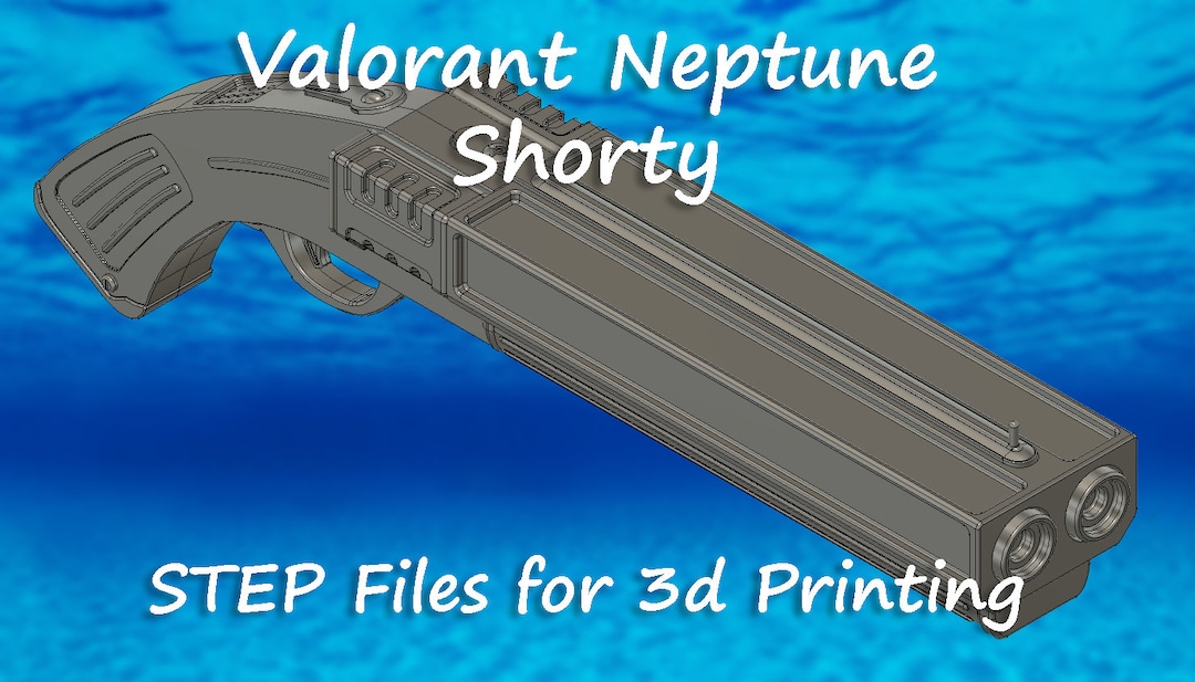 Valorant Neptune Shorty STEP File 3d Print for Cosplay Etsy