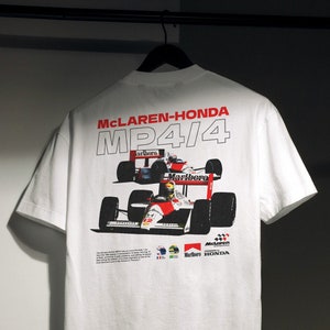 Mclaren MP4-4 Racing T-shirt - Original Art Car Shirt Poster Type 