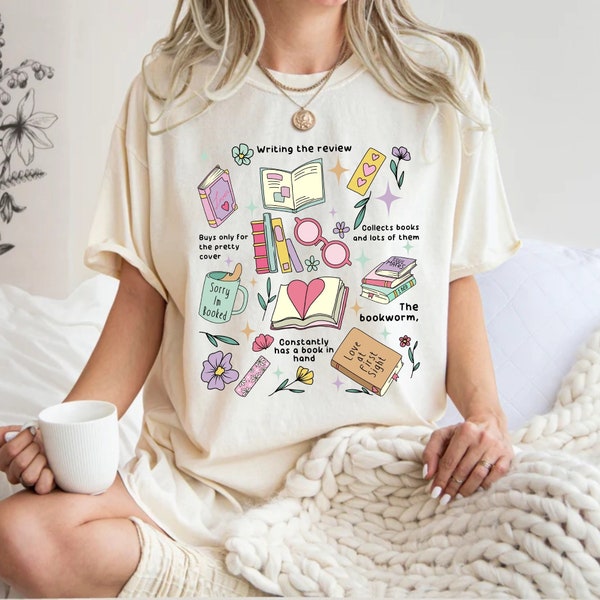 In My Bookish Era Comfort Colors® Shirt, Bookish Girlie Shirt, Lehrer Tshirt, Bibliothekar Shirt, Lese Shirt, Bücherwurm, Buch Liebhaber Shirt