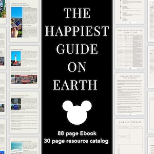 The Happiest Guide on Earth Ebook and Resource Catalog | Disneyland Planning | Disneyland Templates | Disneyland Guide & Planner | DCA Guide