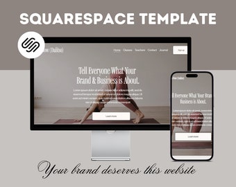 Sitio web de Squarespace,Plantilla de Squarespace 7.1,Plantilla moderna, Diseño de sitio web,Plantilla de Squarespace para entrenador, para mentor, para instructor de yoga